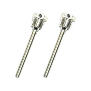 2Pcs G1/2 Weldless Thermowell 50/100/300mm 304 Stainless Steel Thermowell with Screw Locking Thermocouple Thermopocket