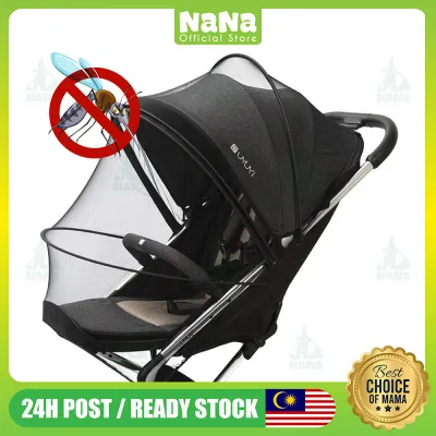 NANA Baby Stroller Mosquito Net Full Cover With Zipper Mosquito Blackout Crib Bedding Penutup Protect Sleep 宝宝婴儿推车防蚊蚊帐蚊罩