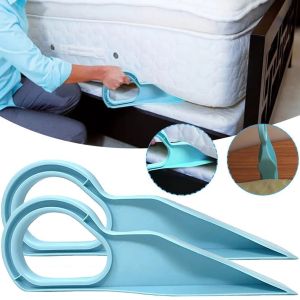 !!READY!! 2pcs Mattress Lifter Ergonomic Wedge Elevator Bed Making Handy Tool Bed Moving Labor Saving Heavy Duty Bed Lift Alleviate Back Pain