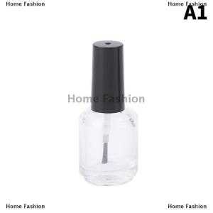 [COD] Home Fashion 15ml thủy tinh trong suốt sơn móng tay chai rỗng với nắp bàn chải mỹ phẩm container Nail chai thủy tinh với bàn chải