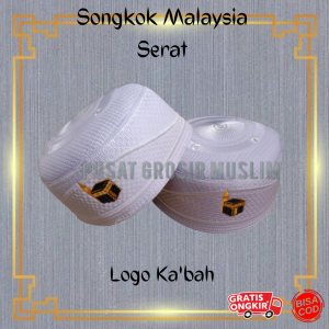 Peci Malaysia Haji Songkok Malaysia Kopiah Motif Logo Kabah Bordir