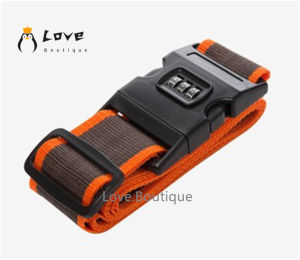 สายรัดกระเป๋าเดินทาง สายรัดกระเป๋า 2 เมตร พร้อมรหัสล็อก Travel Luggage Strap