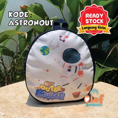 READY STOCK Tas Pesta Ulang Tahun Anak Motif Lucu Goodie Bag Model Telur Resleting Ransel Premium Cute Imut Hampers Ultah