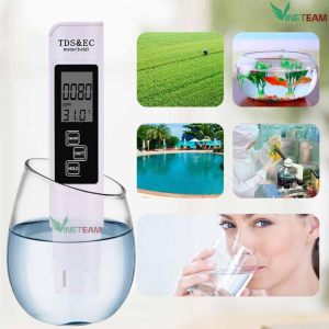 Bút Đo PH Nước TDS EC Hàng Nhập Khẩu  Máy Kiểm Tra Chất Lượng Nước LCD  Bút Thử Nước Sạch Cao Cấp Dung dịch đo độ PH nước 100ml