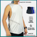 Áo ba lỗ nam TANKTOP TRƠN form rộng xẻ tà tập GYM thể hình chất thun lạnh VNO123. 