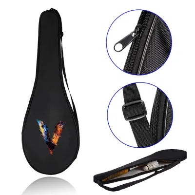 Badminton Racket Bag Lightweight Waterproof Racket Cover Multi-use Racket Shoulder Bag Print Paint Series Badminton Bat Cover