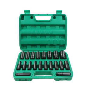 REAIM Impact Socket Set 10PCS 1/2 Inch 8mm - 24mm Mata Socket impact set