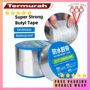 Promo Lakban Anti Bocor 3M 5M 10M Lem Anti Air Alumunium Foil Butyl Super