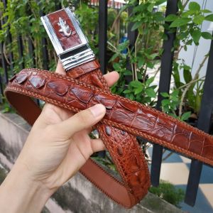 [FREE SHIP] Thắt Lưng Da Cá Sấu Nam [PHIÊN BẢN DÂY LIỀN 4.0 CAO CẤP] Đan Viền Thủ Công Rất Đẹp!