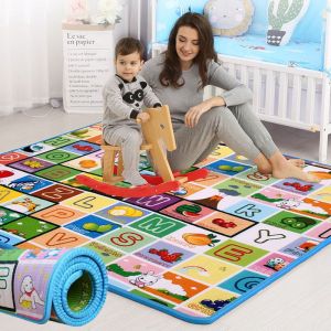 Baby crawling mat foldable crawling mat afety no smell Big size Double-sided pattern Kids playmat