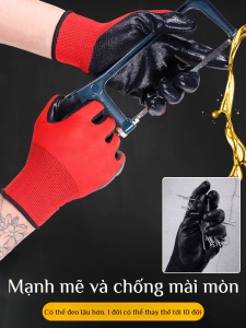 găng tay làm việc dây bảo hộ lao động găng tay làm việc bảo vệ siêu việt ngăn ngừa vết dầu chống nước
