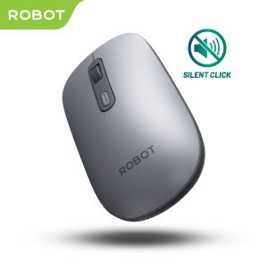 Mouse ROBOT Wireless M316 Grey Silent Click Tipis Ringan Untuk Laptop PC Garansi 1 Tahun