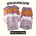 AQILA - SET ANAK EATON CREPE PREMIUM / SETELAN ANAK PEREMPUAN / LAKI - LAKI /SET ANAK UNISEX. 