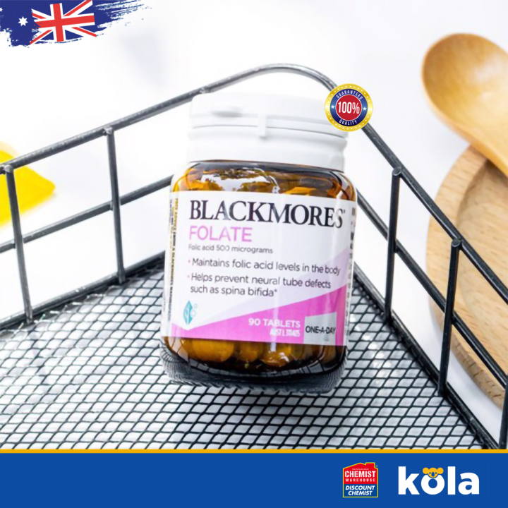 Viên uống bổ sung Axit Folic Blackmores Folate 500mcg 90 viên của Úc ...