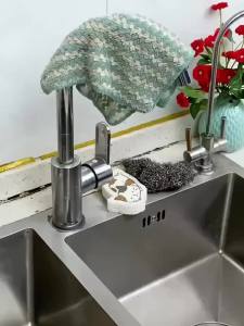 Silicone Dishwashing and Oil Staining Multi functional Kitchen Special Washing Pot Brushing and Thickening Tool Cleaning Cloth