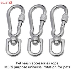 🚚【Local Express Delivery】🚚 Stainless Steel Swivel Snap Hooks Locking Dog Leash Buckle Quick Release Buckle Carabiner Clips For Dog Walking Camping