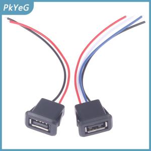 PkYeG USB 2.0 Nữ jack cắm điện USB2.0 sạc cổng kết nối với cáp USB sạc ổ cắm