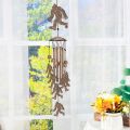 Bigfoot Wind Chimes Outdoor Sasquatch Decor, Deep Tone Soothing Melodic Tones Windchime, Memorial Wind Chimes for Outside with Big Foots Wind Catcher, Best Gifts for Men/Women Porch Garden Decoration. 