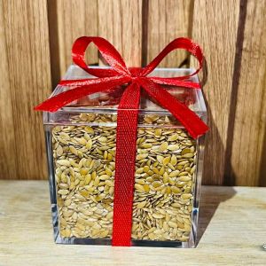 Premium Super Seeds in acrylic box (mini gift pack)-sunflower seeds pumpkin seeds chia seeds flax seeds anise seeds black cumin quinoa seeds sesame seeds