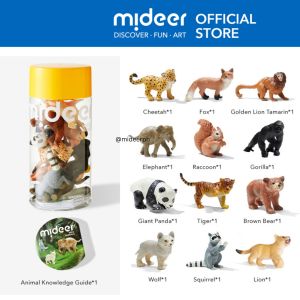 Mideer Simulation Animals and Dinosaurs Toys Set by Mideer