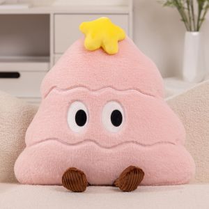 YOUSHI TOP Dễ thương Gối nhồi bông hình cây thông Noel Phim hoạt hình Mềm mại Gối ném Giáng sinh Nhà Garland Trang trí Gối nhồi bông Giáng sinh