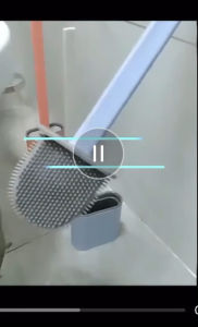 Ready Stock🔥 Creative Toilet Crevice Brush 挂壁式马桶刷 Nordic Style Toilet Cleaning No Dead Angle Cleaning Tool/Berus Tandas