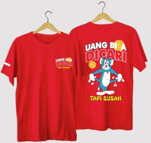Kaos Distro Pria Uang Bisa Di Cari Tapi Susah Baju Distro Keren Katun Tc30s Murah Sablon