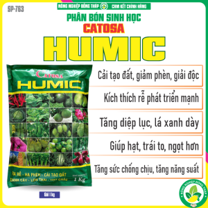 Phân Bón Sinh Học GOOD JO – HUMIC CATOSA – Ra Rễ Hạ Phèn Cải Tạo Đất Xanh Cây Lớn Trái Hạt Chắc (Gói 1Kg)