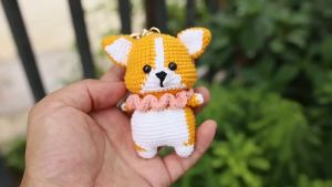 SG STOCK 12 Zodiac DIY Crochet Keychain Kit Beginner-Friendly DIY Crochet Kit 12 Chinese Zodiac Animal Keychain with Yarn Hook