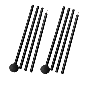 2 cái gấp lều đi biển cực Trọng lượng nhẹ tán cực Độ dài có thể điều chỉnh mái hiên ngoài trời hỗ trợ cực dễ dàng để cài đặt