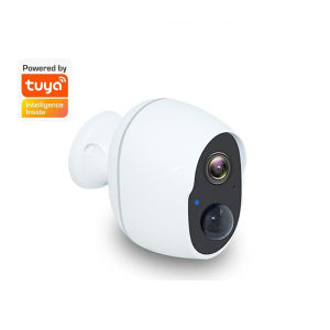 Tuya Battery Camera 2MP IP WiFi Smart Life Camera 6000mAh Rechargeable Battery IP65 Outdoor Indoor Wireless CCTV Security Siren AS-IP821BH