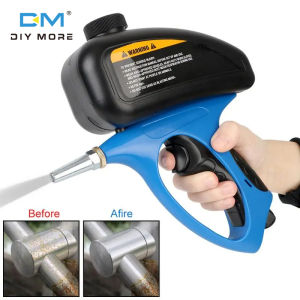 diymore Air Sand Blaster Gu-n Surfaces Gravity Feed Replaceable Steel Nozzle Portable Pneumatic Gravity Sandblasting Gu-n for Rust-Proof Sandblasting Machine