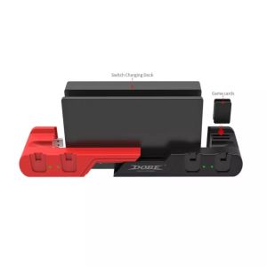 DOBE 6 In 1 Charging Dock for Nintendo Switch / OLED (ที่ชาร์จจอย Switch)(Charging Dock for Nintendo Switch Joy-con)(แท่นชาร์จจอย Switch)(TNS-0122B)