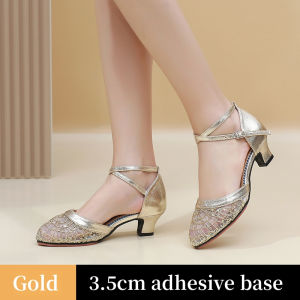 ♢รองเท้าเต้นรําละติน พื้นนิ่ม ผ้าตาข่าย ระบายอากาศได้ดี สําหรับผู้ใหญ่X1101