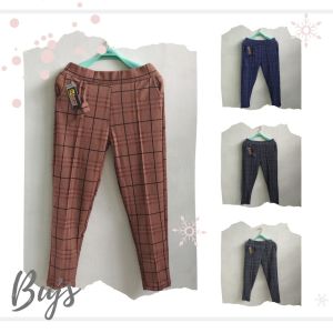 Celana Panjang Wanita Terbaru 2021: Zara Doty Kotak & Jumbo COD Bayar Ditempat