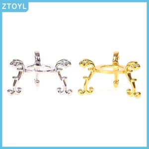 ZTOYL Gold-plated Display Gemstone Egg Support Base Crystal Ball Stand Holder Ornament