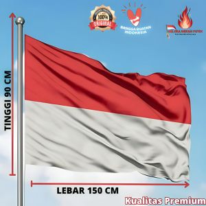 Bendera Merah Putih Ukuran Besar 90X150 CM Hiasan Agustusan Dekorasi Kemerdekaan Bendera Indonesia