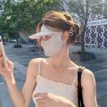 You summer face face shield sun protection uv protection face cover Fishing Elastic Cycling UV Protection Solid Color Sunscreen Veil Outdoor With Cap Brim Eye Protection For Women Face Scarves Ice Silk Womne Sun Hats Face Cover Face Gini. 