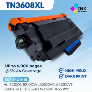 INKSCRIBED TN3608XL TN-3608XL Compatible Toner for HL-5210DN L6210DWT L5510DN MFC-L5710D MFC-L5915DW
