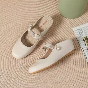 [Free Shipping] In-Stock Wedge Heel Fashion Slip-On Sandals With Soft Soles Versatile Loafers New Summer Breathable Commuter Flats