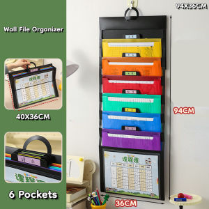 2-in-1 Hanging File Storage Pocket Expanding File Folder Document Organizers Student Stationery