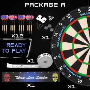 MISSION STEEL TIP DARTBOARD - (SAMURAI III) TOURNAMENT BLADE BRISTLE STEEL DART BOARD