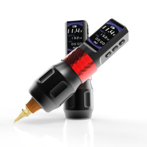 YILONG F6 เครื่องสักไร้สายปากกาเครื่องสําอาง 2 แบตเตอรี่มอเตอร์ทรงพลังไร้แปรงถ่าน