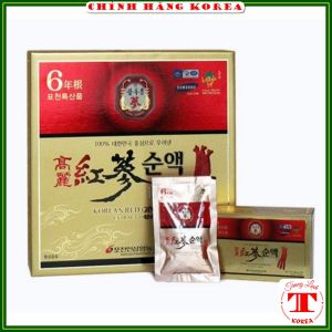 Nước hồng sâm Pocheon hàn quốc nguyên chất hộp 30 gói x 80ml - Hồng sâm hàn quốc chính hãng