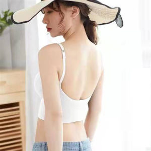 Sweet Girl Tank Top Triumphˉ women Inner layering Latex sports camisole bra Beauty Back Seamless wireless push up ladies girls bra Seductive underwear Student Sports Vest