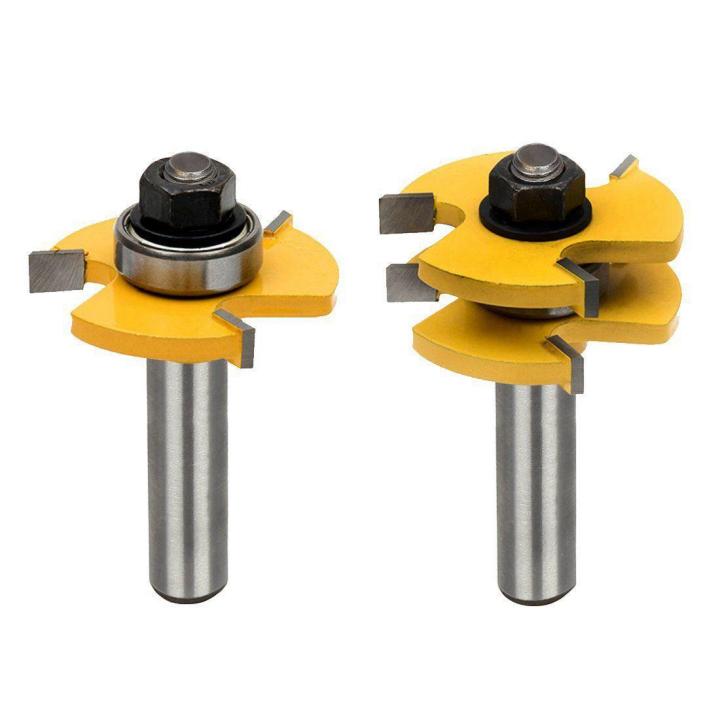 Finger Joint Router Bit – 1/2" Shank Glue Joint Woodworking Milling Cutter For MDF, Solid Wood, Plywood, Cabinets & Doors