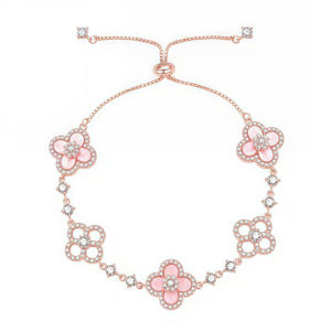 ✨ High-Value Fashion Accessory for Mature Women / Womens Jewelry / Womens Hand Accessories / Fine Bracelet with Pearl Details / Elegant Shine Small Diamond / Stylish Detail / Exquisite Craft / Spring Cherry Blossom Bracelet