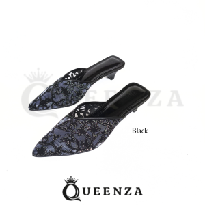Queenza Anjani Heels Pesta Wanita Mules Tinggi 3 Cm