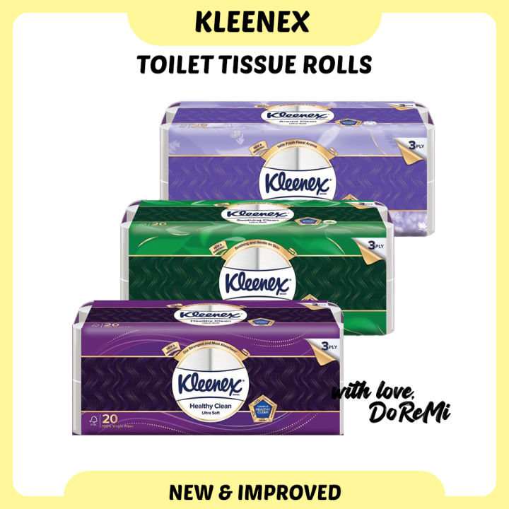 KLEENEX 80 Rolls, 3 Ply, 200 Sheets Per Roll, New And Improved Ultra
