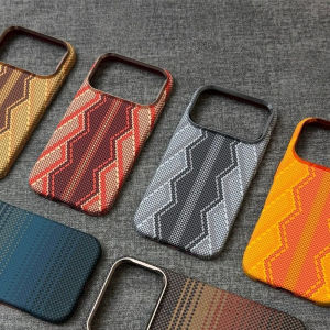 Carbon Fiber Texture For Magsafe Case for iPhone 17 16 Pro Max Camera Lens Metal Protection Hard PC Magnetic Cover Snake Shell
